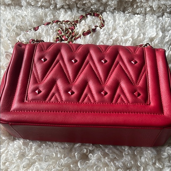 Valentino Red Quilted Leather Shoulder Bag - Picture 2 of 5